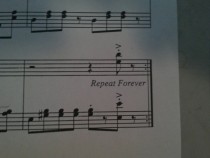 This is at the end of my Pomp and Circumstance sheet music Seems about right