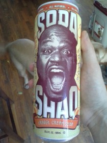 This is me holding a  ounce can of Shaq