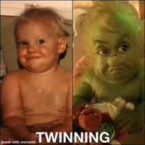 This is my baby picture Grinch stole my look