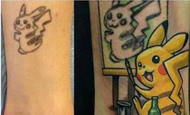 this is the most perfect tattoo cover up Pure art I cant 