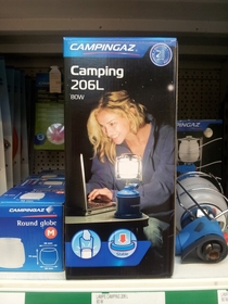 This is the most useless use for a camping light ever