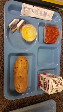 This is was the main lunch option at my highschool today