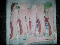 This is what I get for buying cheap bacon 