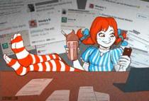 This is what I imagine when I first saw Wendys official Twitter  X-POST from rKappa