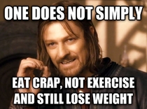 This is what I want to tell so many people I hear complaining about a lack of weight loss