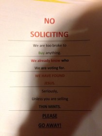 This is what my grandparents have started putting on their front door lately