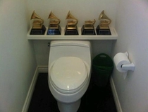 This is where Chad Smith from Red Hot Chili Peppers keeps his Grammys