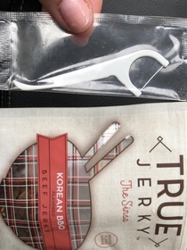 This Jerky came with dental flosser