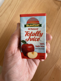 This juice box sure seems like its not actually juice