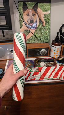 This lbs candycane I got for Christmas is insane