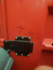 this lock on a port-a-potty door