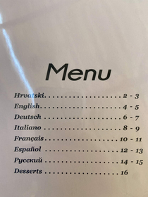 This menu is speakingmy language