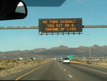This message sign in Arizona today