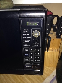 This microwave is demanding a sacrifice