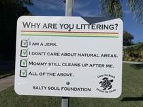 This might be the best anti-littering sign ever