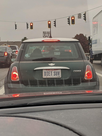 This Mini Coopers license plate