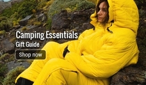 This model looks like they promised her camping would be fun