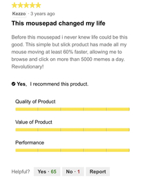 This mousepad review