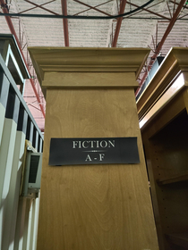 This must be where they keep the super-fiction stuff