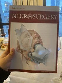 This neurosurgery magazine I found at my dads friends house hes a neurosurgeon