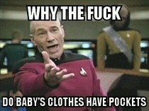 This occurred to me while dressing my  month old son
