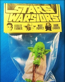 This offbrand Yoda looks like it should a Aqua Teen Hunger Force character