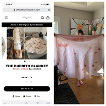 This official burrito blanket I received