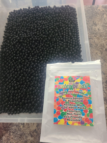 This packet of rainbow mix water beads