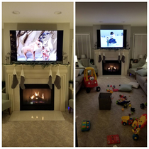 This peaceful Christmas night vs reality