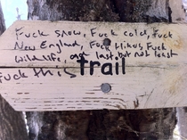 This person did not like the trail