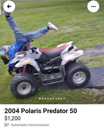 This photo I came across for an ATV listed for sale in my area