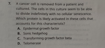 This practice question from my MCAT review book
