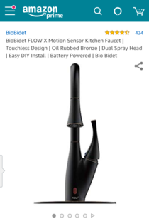 This product photo of a kitchen faucet looks a lot like something that is not a kitchen faucet