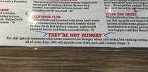 This restaurant has an option for when your girlfriend says she isnt hungry
