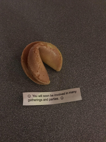 This ridiculous fortune cookie I got today 