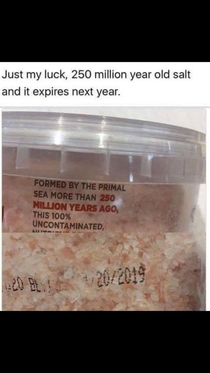 This salt will be rotten soon