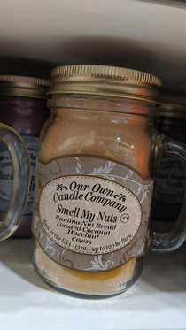 This scented candle