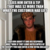 This scumbag was training me at the restaurant I started at last night