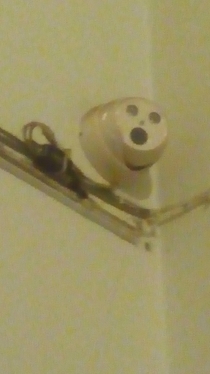This security cam has seen some shit