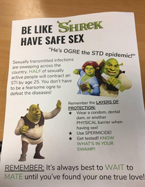 This sex ed pamphlet given in my school