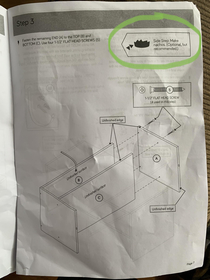 This side step in an instruction manual I got