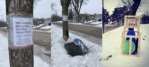 This sign after the city removed a Little Free Sled Library in my neighborhood