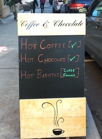 This sign at my local coffee shop