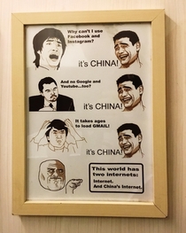 This sign from my boyfriends hostel in China knows your reaction when