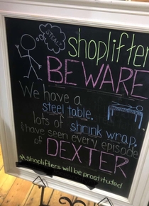 This sign in a local shop