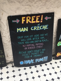This sign outside a bar