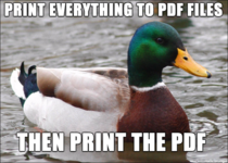 This solves so many problems from screwy printer problems to needing extra copies later