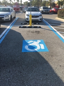 This spot is reserved for handicapped racing