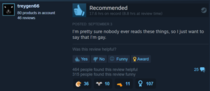 This Steam review really puts everything on the table