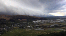 This storm front moving across Canterbury New Zealand